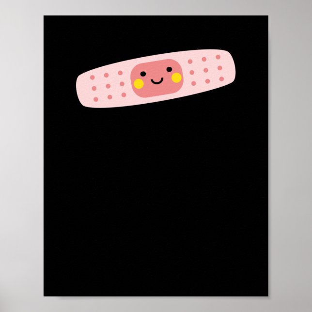Cute Pink Get Well Soon Sticker  Poster (Front)
