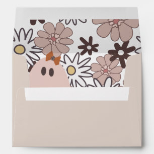 Cute pink ghost Halloween  Envelope