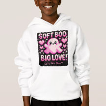 Cute Pink Ghost: Sweet and Spooky (boy hooded)