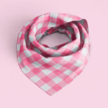Cute Pink Gingham Pattern Bandana<br><div class="desc">Trendy and chic sweet gingham checkers pattern.</div>