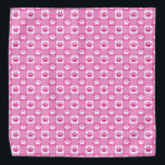 Cute Pink Gingham with Paw Prints Bandana<br><div class="desc">Pamper your pet with this timeless pink gingham with paws patterned bandanna!</div>