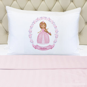 Cute Pink Girl Princess Pillowcase