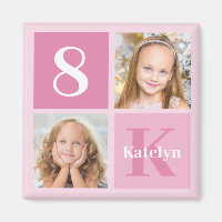 Cute Pink Girls Photo Collage Personalised