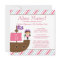 Cute pink girl's pirate birthday party invitation