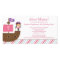 Cute pink girl's pirate birthday party invitation
