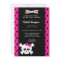 Cute Pink Girls Skull  Birthday Invitation