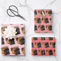 Cute Pink Girly Boxer Dog 