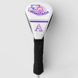Cute pink golf cart unique gifts for women head cover