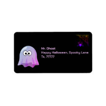 Cute Pink Google Eyes Ghost: Spooky & Whimsical