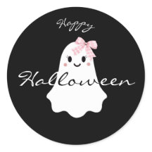 CUTE PINK HALLOWEEN GHOST