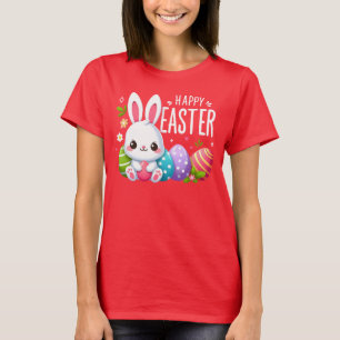 Cute, pink Happy Easter bunny Mug T-Shirt