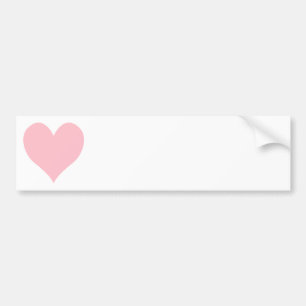 Cute Pink Heart Bumper Sticker