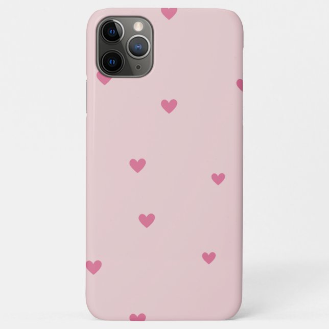 cute pink heart iphone 11 pro max case. Case-Mate iPhone case (Back)