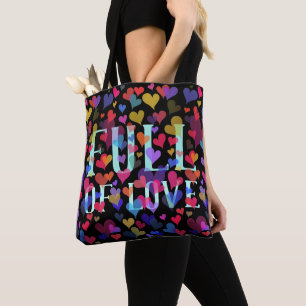 Cute Pink Heart Pattern Pretty Girly Elegant Funny Tote Bag