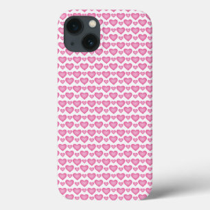 Cute Pink Hearts Pattern Case-Mate iPhone Case