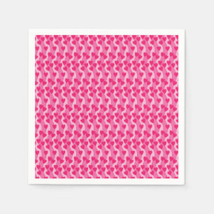 Cute Pink Hearts Pattern Napkin