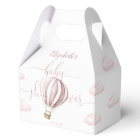 Cute Pink Hot Air Balloon Girl Baby Shower