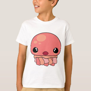 Cute Pink Kawaii Jellyfish Character T-Shirt