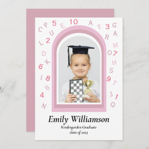 Cute pink kindergarden graduation keepsake 