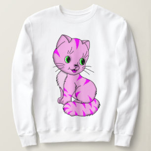 Cute Pink Kitten Sweatshirt