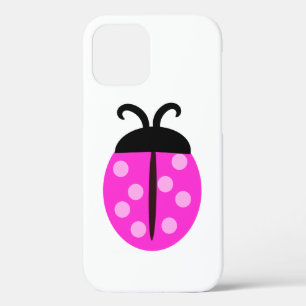 Cute Pink Ladybug iPhone 12 Case