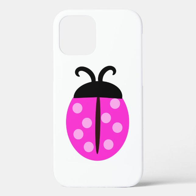 Cute Pink Ladybug Case-Mate iPhone Case (Back)