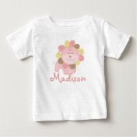 Cute Pink Lion Safari Jungle Personalised Birthday