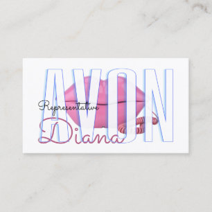 Cute pink lips phone Avon Business Card