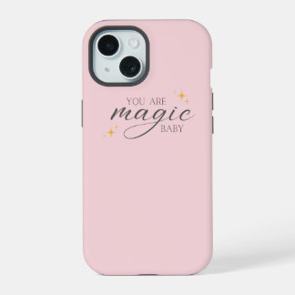 Cute Pink Magic Affirmation iPhone 15 Case