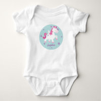 Cute Pink Magical Unicorn Baby Creeper