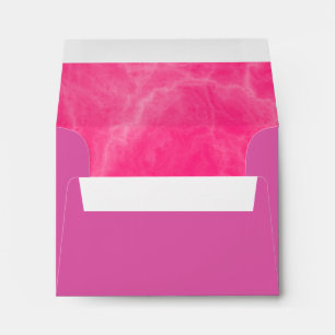 Cute Pink Marble Design Envelope