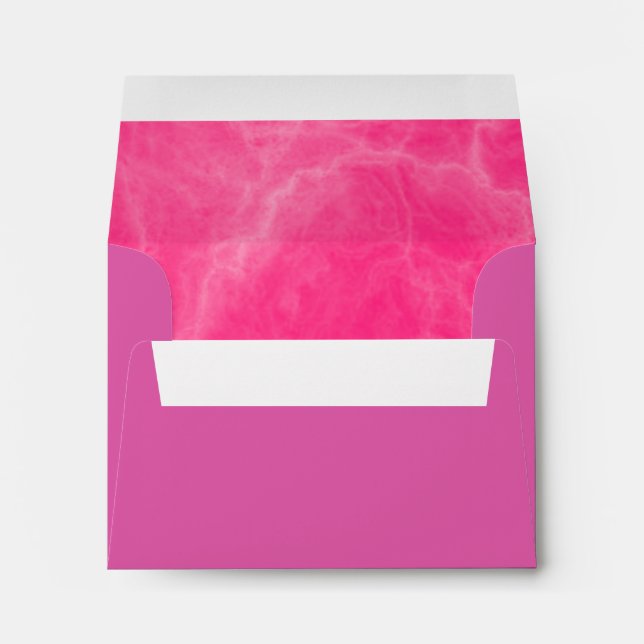 Cute Pink Marble Design Envelope (Back (Bottom))