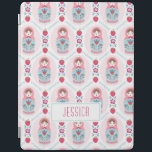 Cute Pink Matryoshka Nesting Doll iPad Cover<br><div class="desc">A cute pink matryoshka nesting doll pattern decorates this Ipad cover. Fun for back to school and an adorable gift for a girl. Personalise it with your girls name. Designed for you by Blackberry Boulevard.</div>