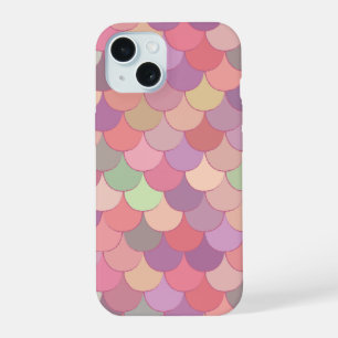 Cute Pink Mermaid Pattern iPhone 15 Case