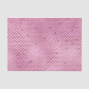 Cute Pink Mermaid Scales for a Birthday Party Tissue Paper