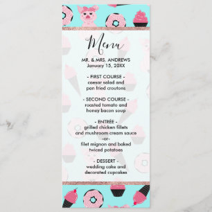 Cute Pink Mint Piggy Doughnut Ice Cream Cone Patte Menu