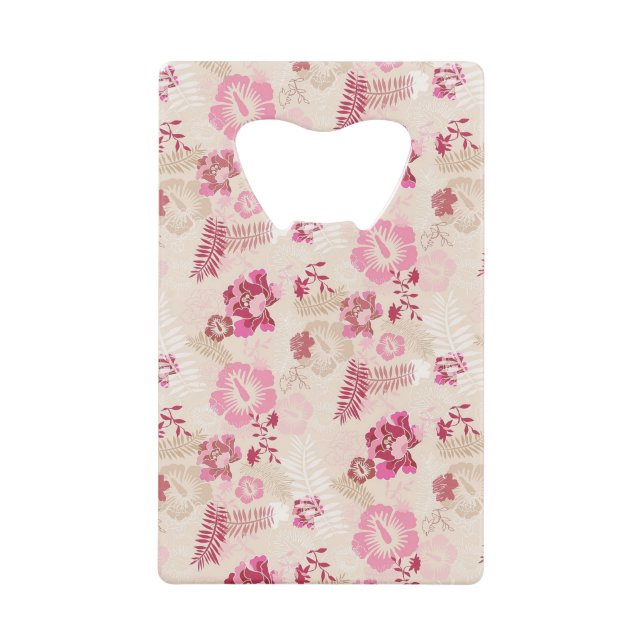 Cute pink modern flowers pattern High-Top sneakers (Front)