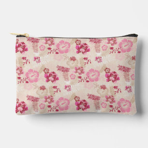 Cute pink modern flowers pattern High-Top sneakers Accessory Pouch