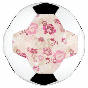 Cute pink modern flowers pattern High-Top sneakers Football