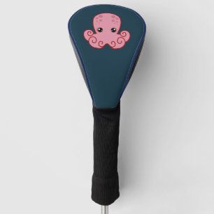 Cute Pink Octopus Golf Head Cover