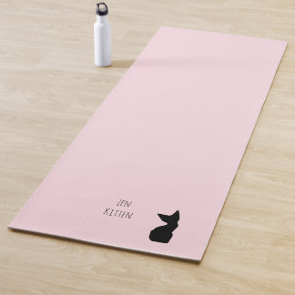 Cute pink or mint, Zen Kitten Yoga Mat