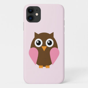 Cute Pink Owl iPhone 11 Case