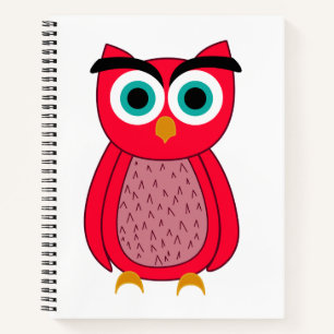 Cute Pink Owl Notebook
