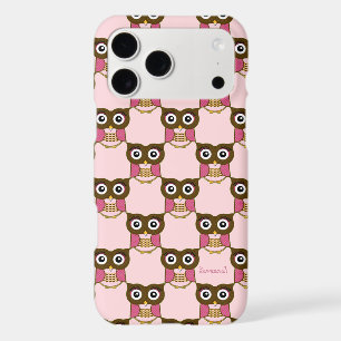 Cute Pink Owl Pattern Choose Case Colour