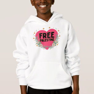 cute pink Palestine heart graphic design