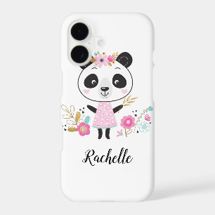 Cute Pink Panda Girly Personalised