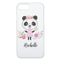 Cute Pink Panda Girly Personalised