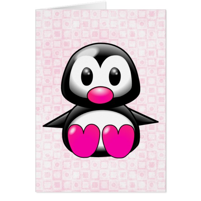 Cute Pink Penguin (Front)