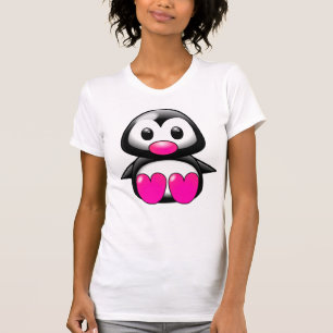Cute Pink Penguin T-Shirt