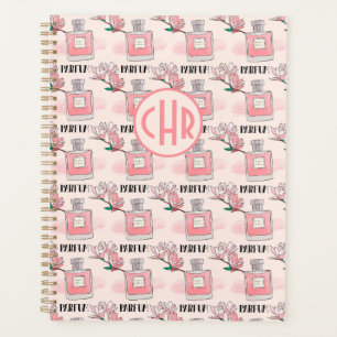 Cute Pink Perfumes   Parfum   Floral   Monogram Planner